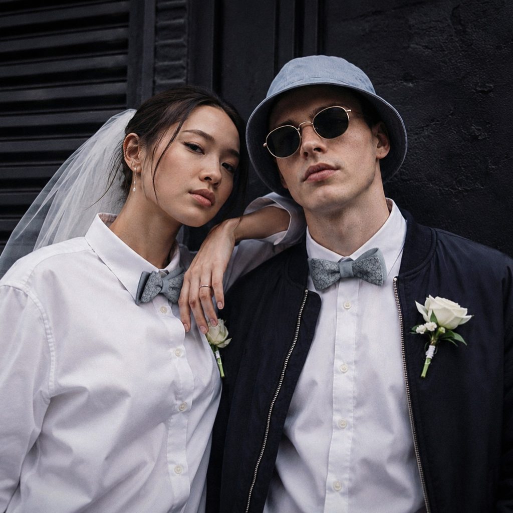 urban wedding brautpaar modern