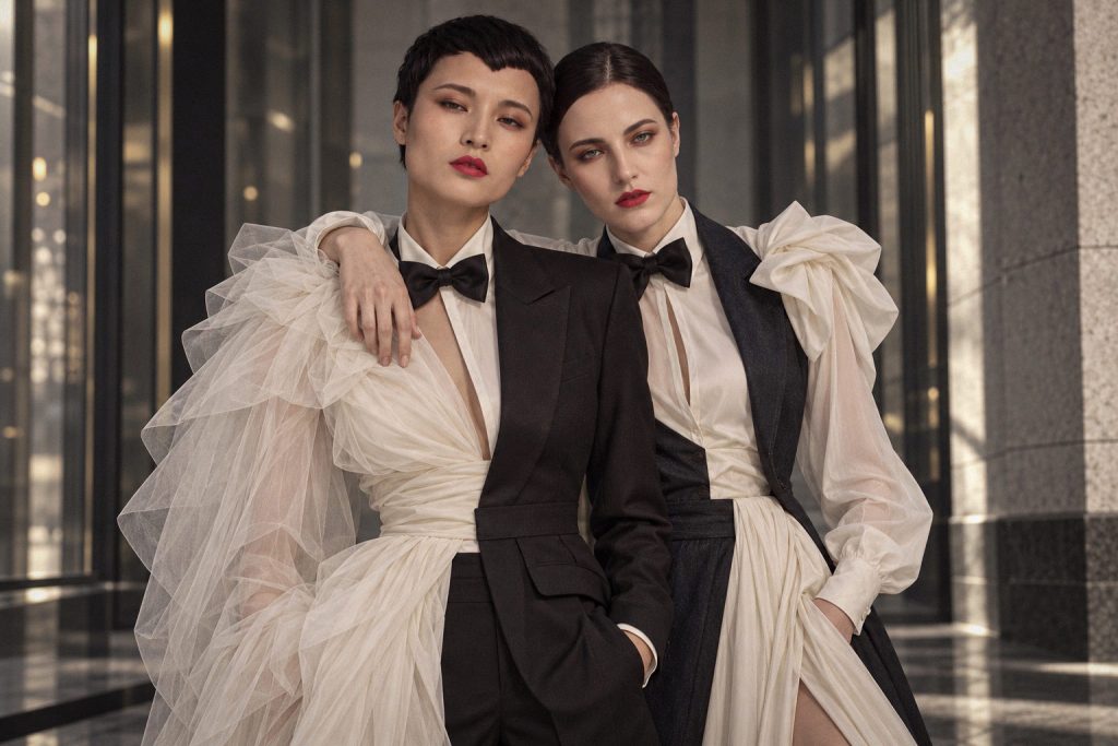 Couture Hochzeit couture hochzeit tuell tailoring fliege paar modern