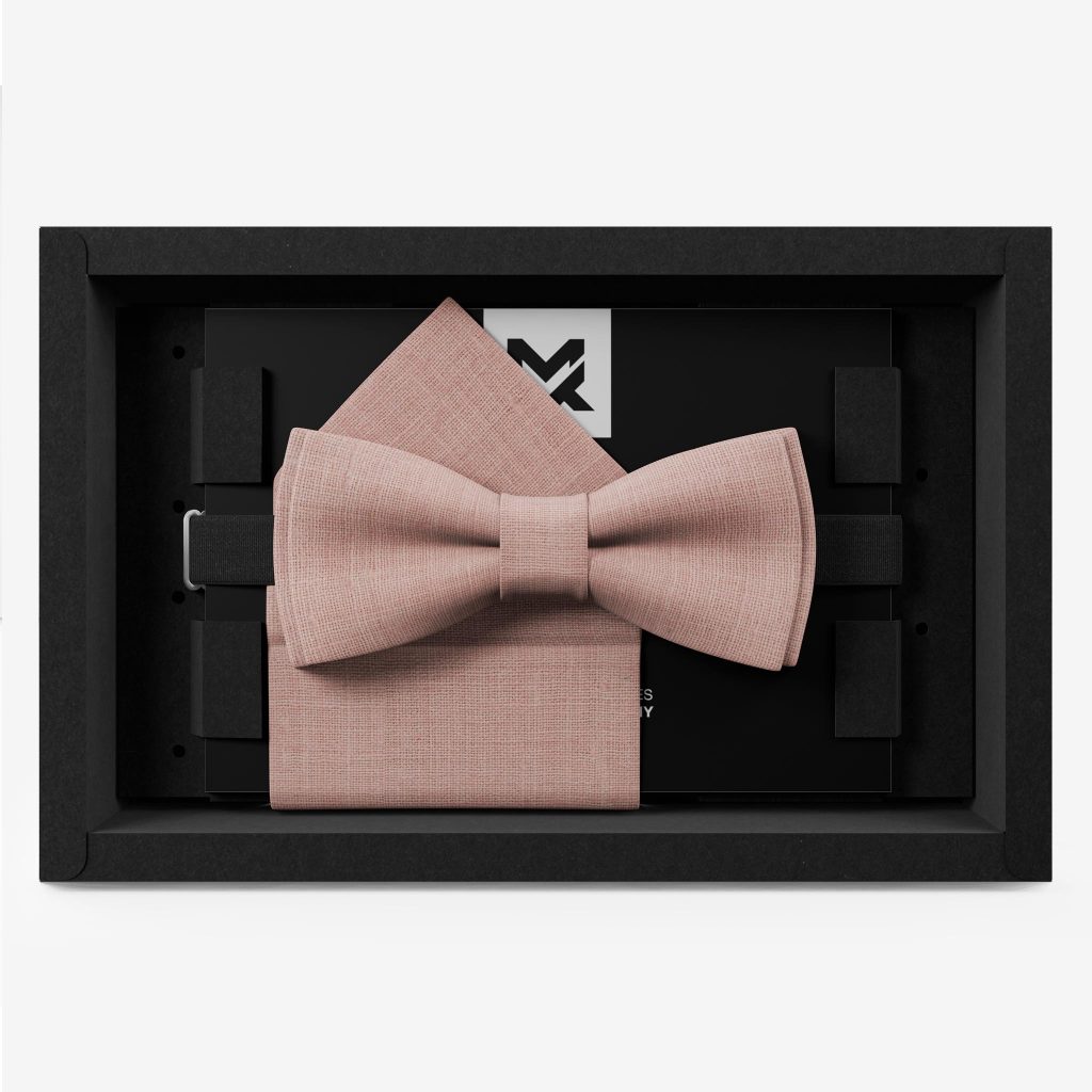 herrenfliege altrosa set einstecktuch hochzeit