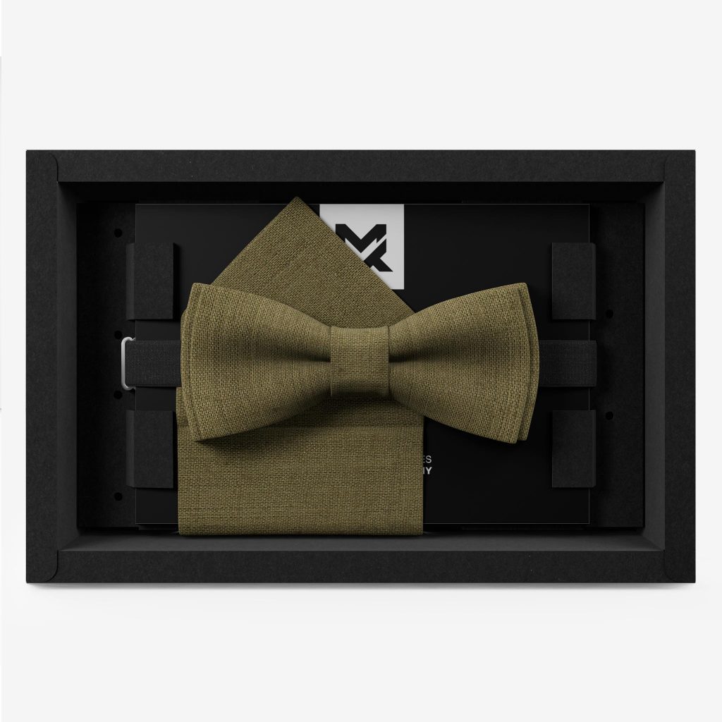 herrenfliege olivgrün set einstecktuch hochzeit