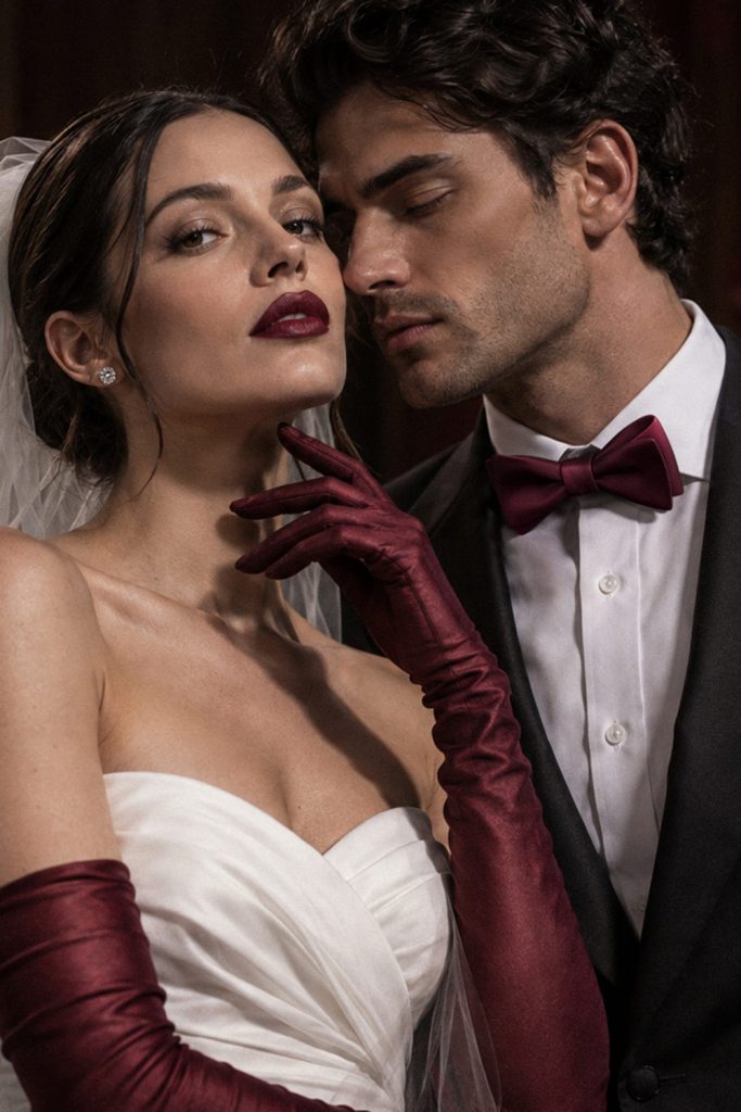 hochzeitsfliege bordeaux schwarz anzug elegant hochzeit