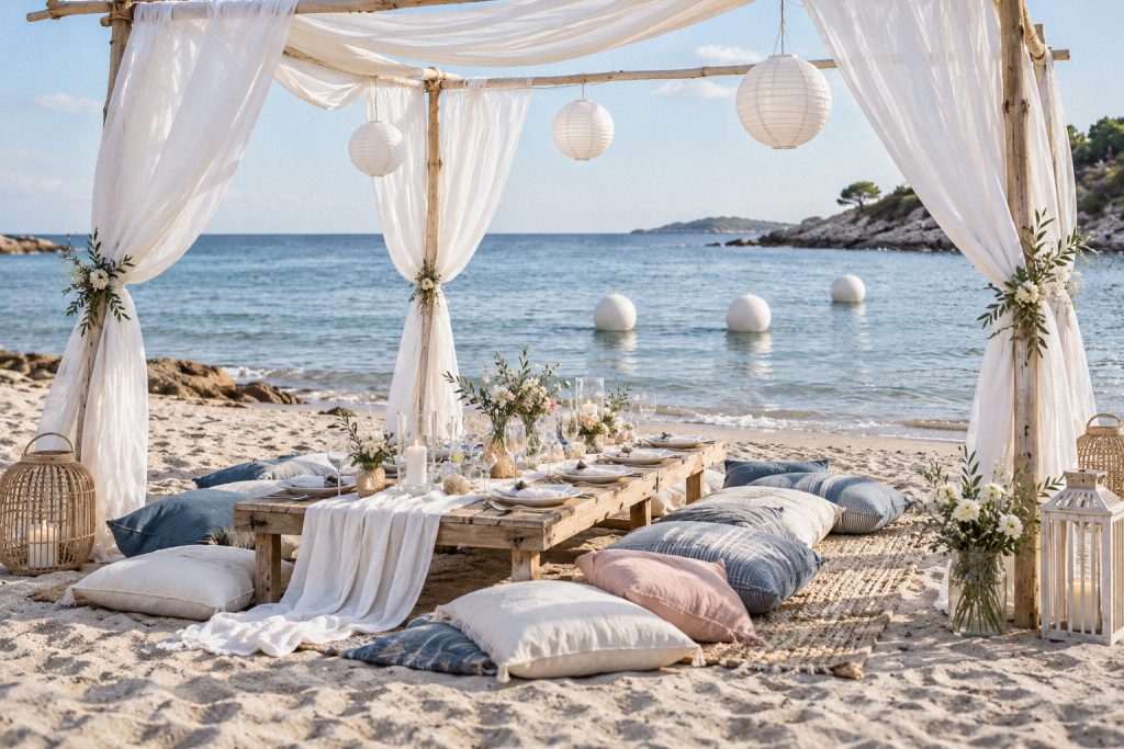 Home kleine hochzeit am strand modern budget